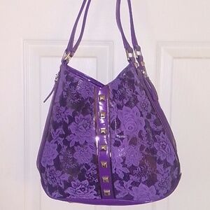 Sharif Purple Floral Women's Bag